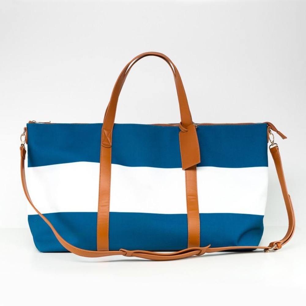 *SOLD* Summer & Rose Callie Weekender: Blue/White